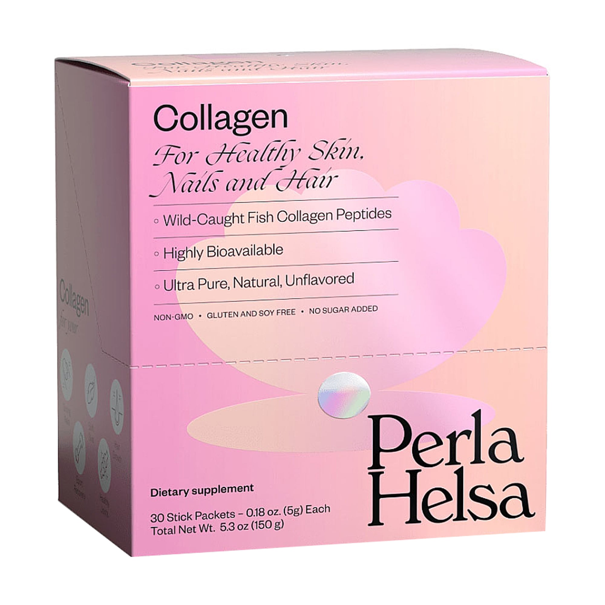 Морський колаген та пептиди І типу Perla Helsa Collagen в стіках, 30 шт